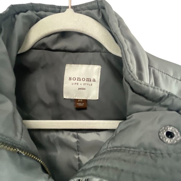 Sonoma Life + Style Women's Quilted Puffer Vest PS Black Outdoor Gorpcore - Picture 3 of 8